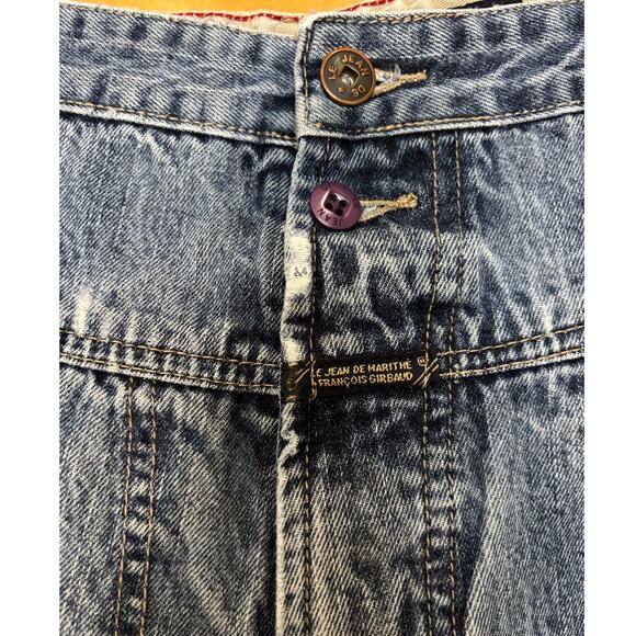 VTG Y2K Marithe Francois Girbaud Jeans Men's 33M Blue Wide Leg Baggy - Picture 3 of 3